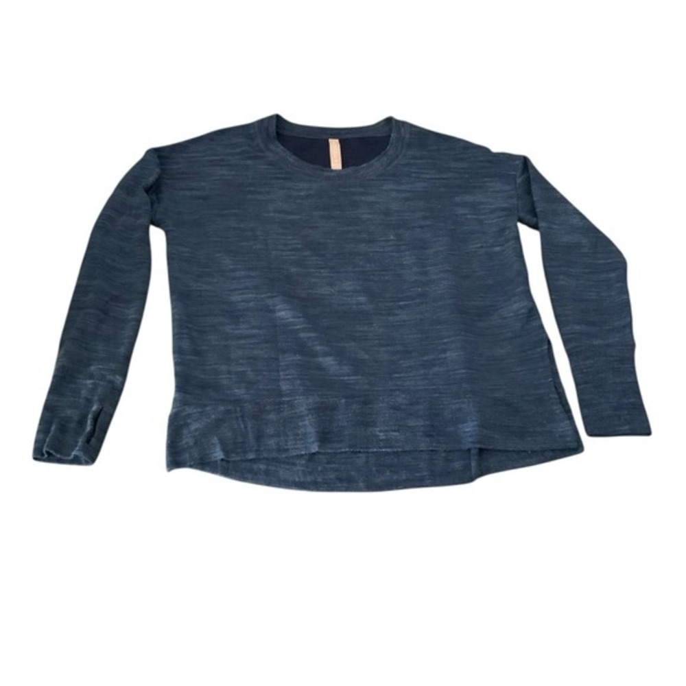 Athleta Blue Veragated Sweatshirt size Small
